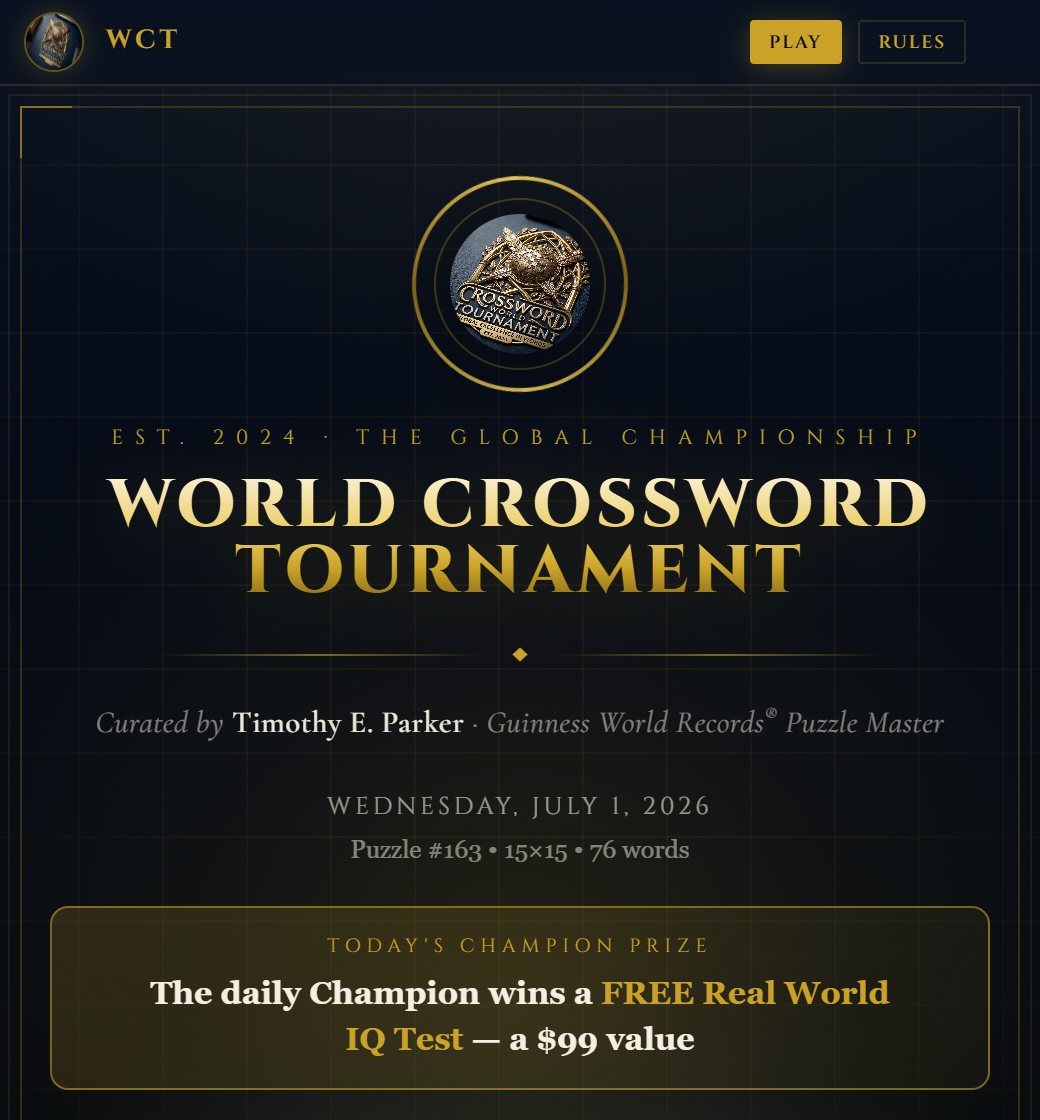World Crossword Tournament
